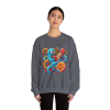 Psychedelic Tentacle Citrus Crewneck Sweatshirt